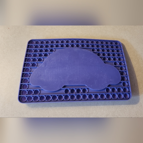 Silicone Purple Kids Fidget PopIt Car Plate - Picture 5 of 5